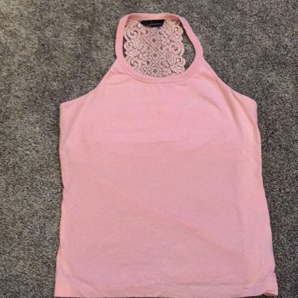 Lace racer back tank